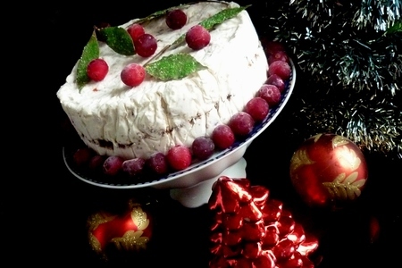 Iced christmas torte -  замороженный рождественский торт (без выпечки): шаг 5