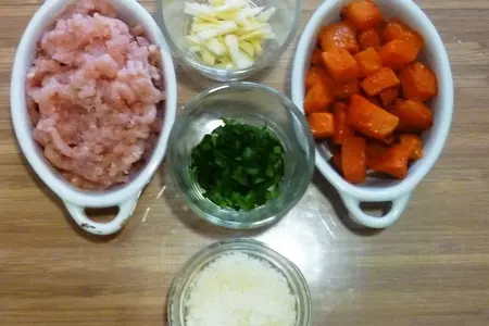 Спагетти в соусе из  тыквы и куриной грудки,с трюфельным маслом и бренди: шаг 4