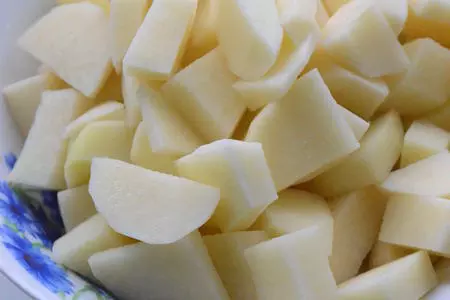 Тушеная фасоль с солеными огурцами: шаг 1