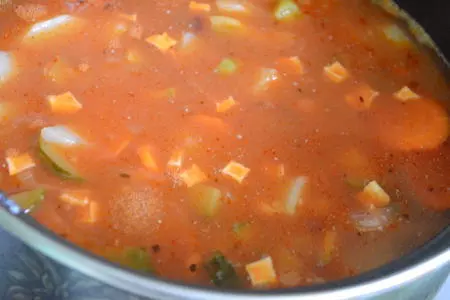 Тушеная фасоль с солеными огурцами: шаг 6