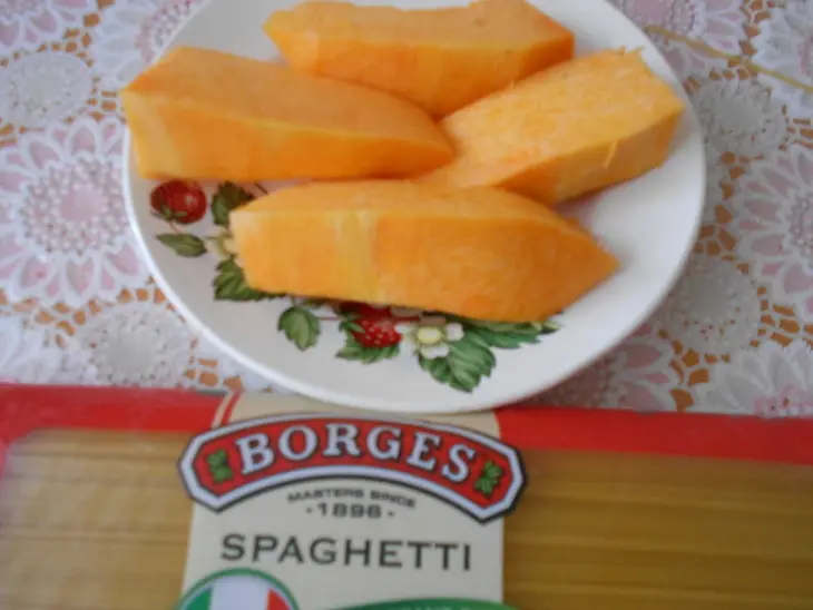 Спагетти borges с тыквенным соусом: шаг 1