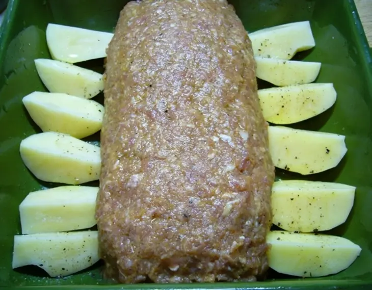 Мясной хлеб-чизбургер: шаг 7