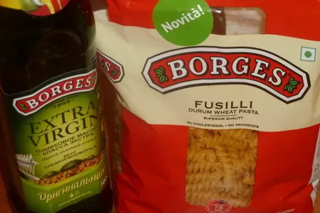 Салат пастой fusilli, креветками и сыром скаморца: шаг 3