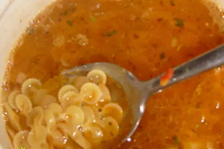 Бантики с кабачками и шампиньонами.: шаг 4