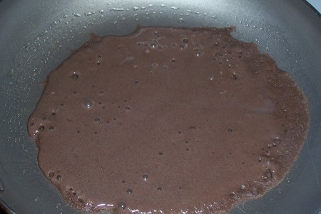 Шоколадно-бисквитные оладьи: шаг 6