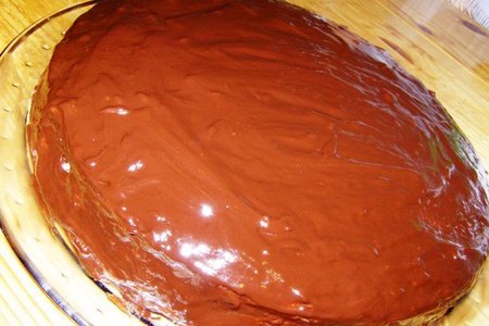Шоколадный торт с клубникой.: шаг 7