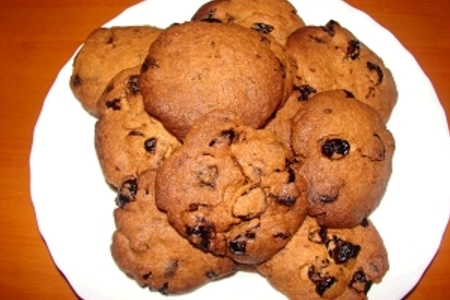 Печенье с сушёной клюквой и белым шоколадом: шаг 3