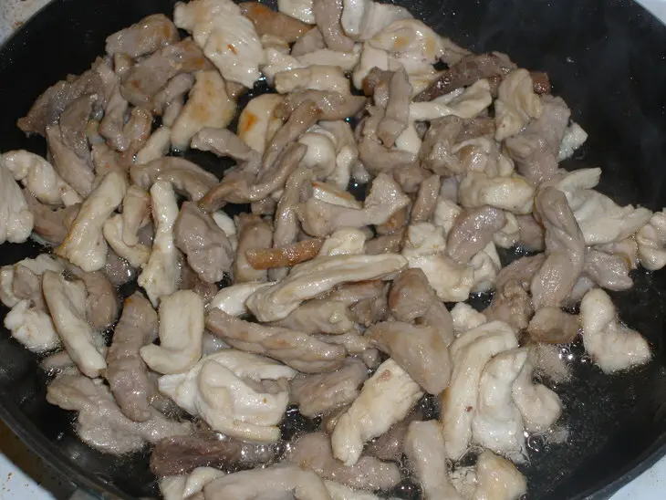 Рагу "курица + свинина": шаг 3