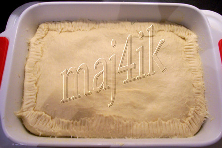 Пирог с печёными баклажанами и сыром: шаг 5
