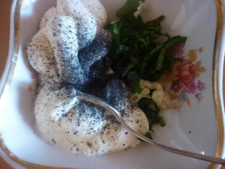 Макаронный салат с яблоком и запечённым перцем: шаг 3