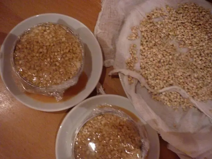 Пирожное с росточками зелёной гречи: шаг 4