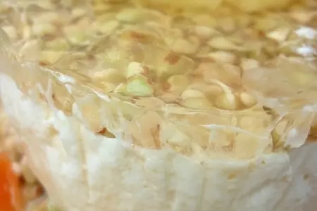 Пирожное с росточками зелёной гречи: шаг 7