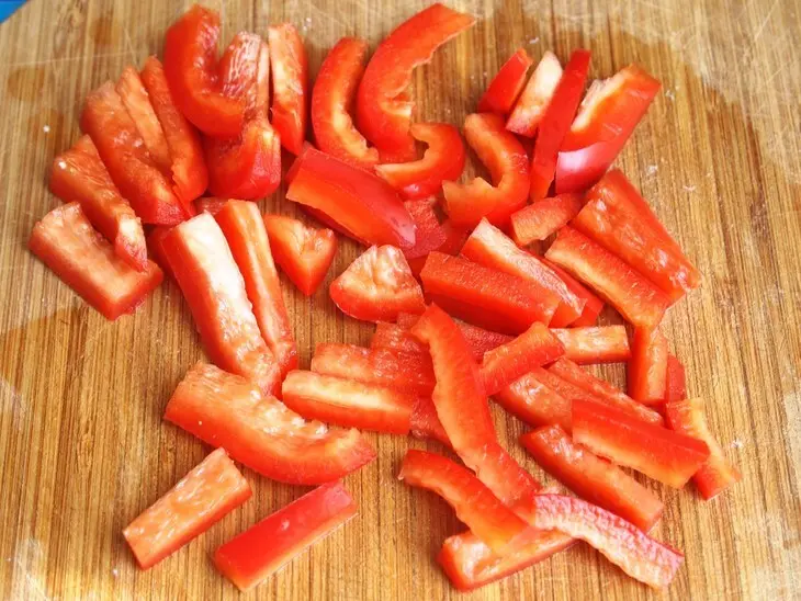 Куриный салат с пшеном и апельсинами: шаг 6