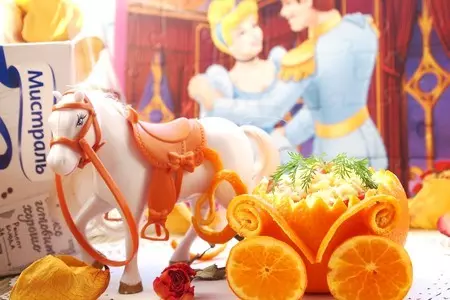 Куриный салат с пшеном и апельсинами: шаг 10