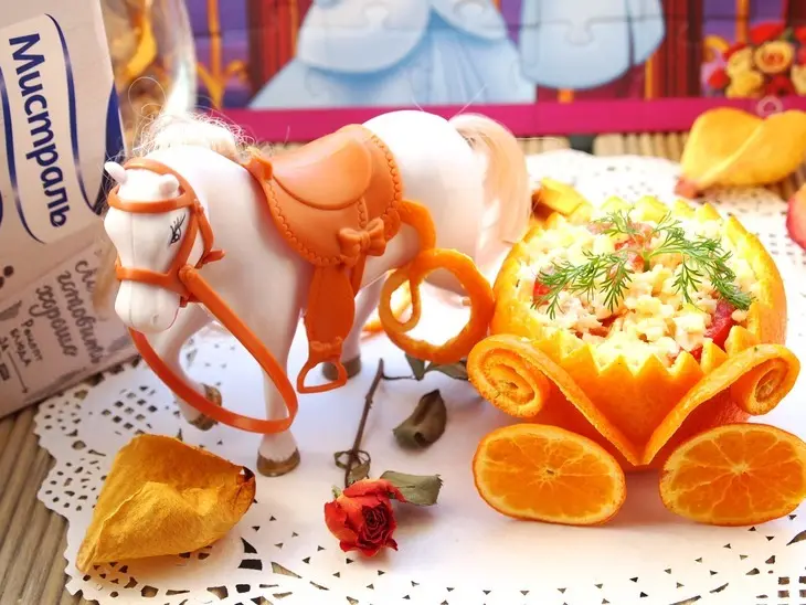 Куриный салат с пшеном и апельсинами: шаг 11