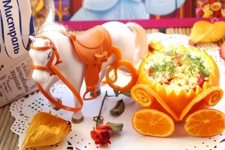 Куриный салат с пшеном и апельсинами: шаг 11