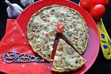 Испанский картофельный омлет с рыбкой: шаг 9