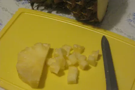 Жёлтый салат: шаг 1