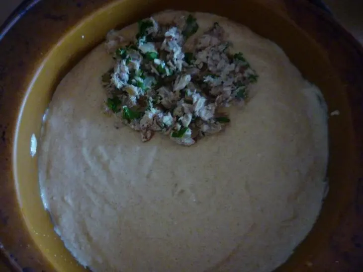 Рыбный пирог с грибами: шаг 5