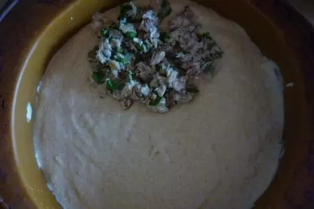 Рыбный пирог с грибами: шаг 5