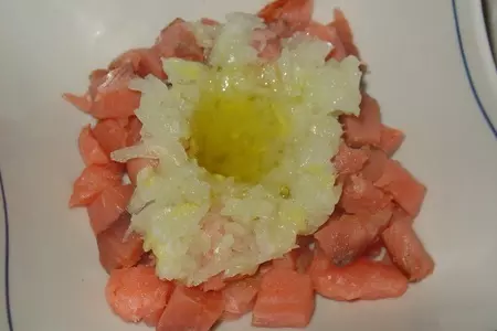 Салат “миланский” с penne rigate, яблоком и копченой рыбой.: шаг 2