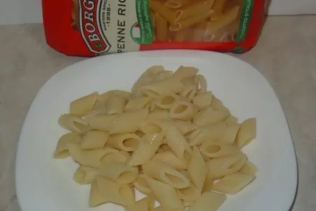 Салат “миланский” с penne rigate, яблоком и копченой рыбой.: шаг 3