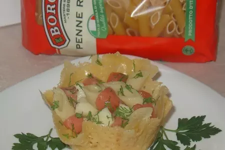 Салат “миланский” с penne rigate, яблоком и копченой рыбой.: шаг 7