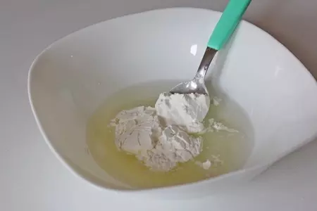 Блины с творогом и персиками: шаг 12