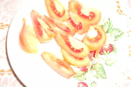 Салат с фузилли, оливками,сыром red pesto и помидорами: шаг 3