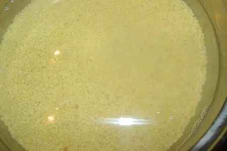 Блины пшенные с апельсиновой цедрой: шаг 1