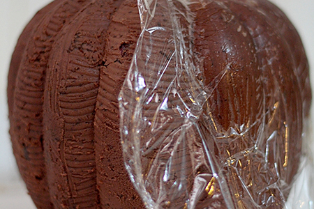 Шоколадно-гречневый торт с трюфельным кремом и пьяной вишней "подарок феи": шаг 17