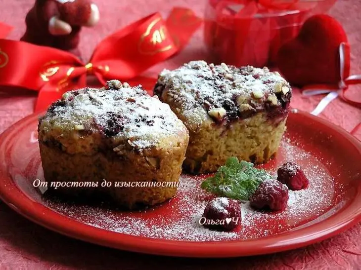Блонди с малиной и миндалем: шаг 7