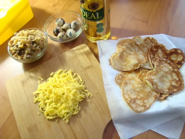 Блинный пирожок на завтрак.: шаг 12