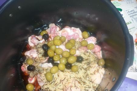 Куриные желудки с рисом и оливками: шаг 1