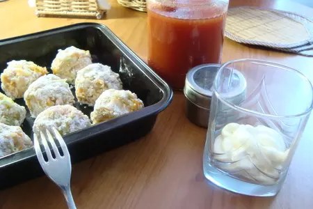 Куриные ёжики в томатном соусе с кабачком и тыквой.(ужин для моего короля): шаг 7
