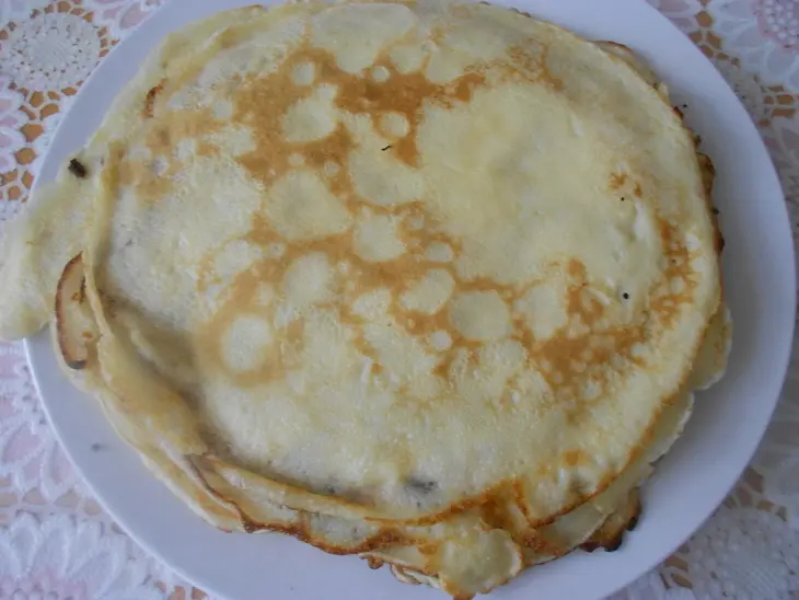 Запеченные блины с курицей и шампиньонами: шаг 3