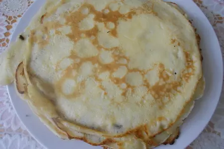 Запеченные блины с курицей и шампиньонами: шаг 3