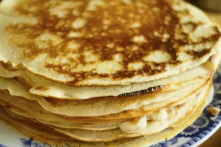 Масляные блинчики на белках: шаг 8