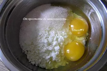 Творожные оладьи: шаг 1