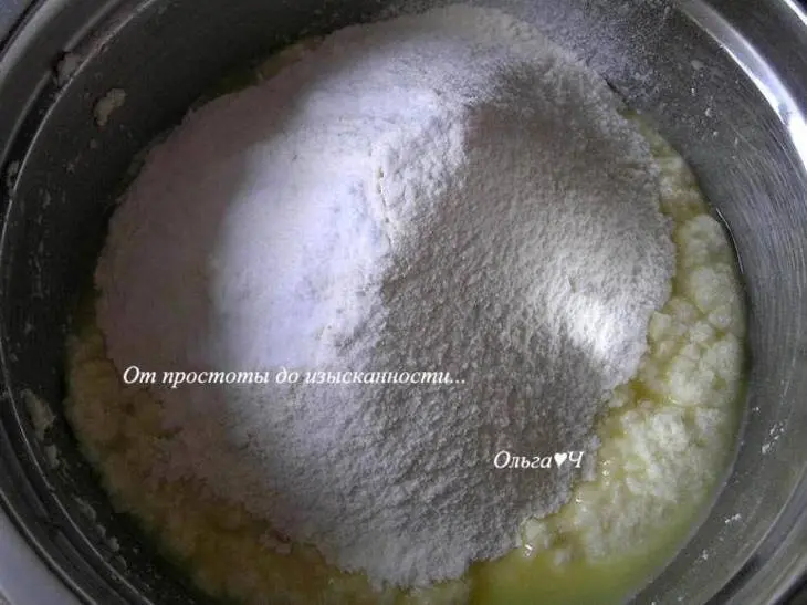 Творожные оладьи: шаг 2
