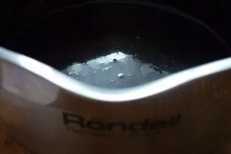 Гурьевские блины с шоколадным соусом: шаг 3