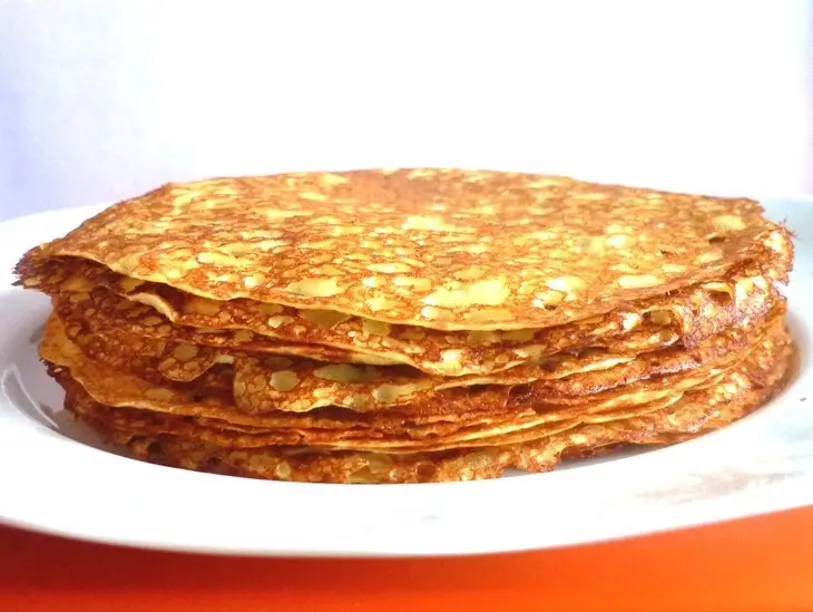 Гурьевские блины с шоколадным соусом: шаг 7