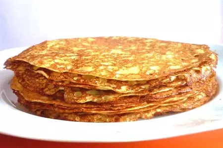 Гурьевские блины с шоколадным соусом: шаг 7