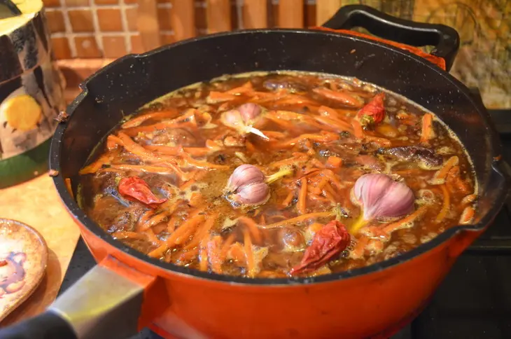 Плов с куриными сердечками: шаг 6