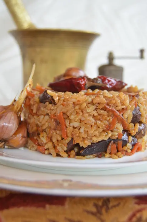 Плов с куриными сердечками: шаг 8