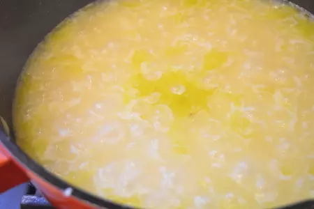 Зеленое ризотто со шпинатом и горошком: шаг 4