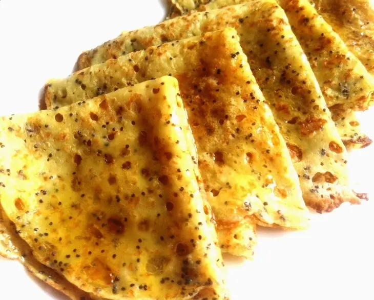 Маковые блинчики с медом: шаг 4