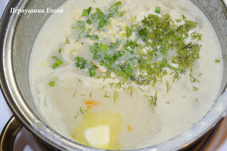 Молочный картофельный суп с макаронами: шаг 8