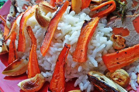 Cвинина,запечённая с морковью и фенхелем с рисом на гарнир: шаг 7