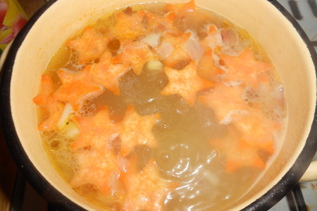 Легкий овощной суп "звездочки и бантики" с фарфалле borges: шаг 6
